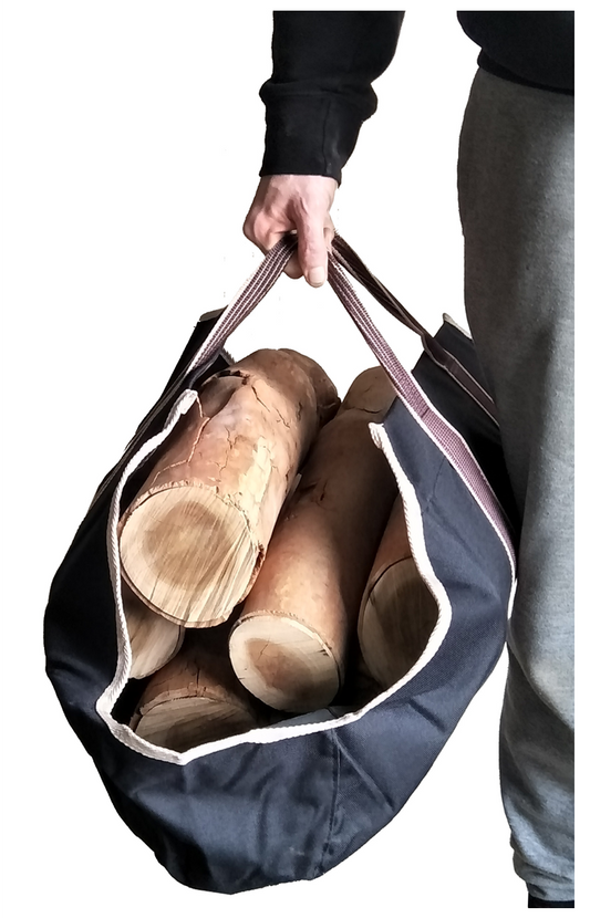 50kg capacity Black / Grey Canvas Tote Bag