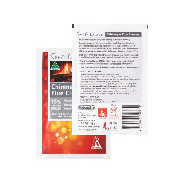 Soot Loose Chimney and Flue Cleaner, non-toxic, non-corrosive