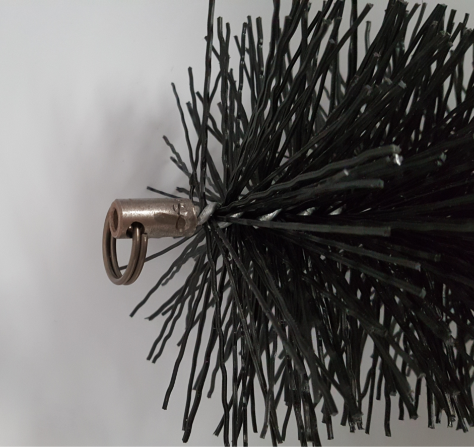 Pull-through Flue Cleaning Poly Brush Head