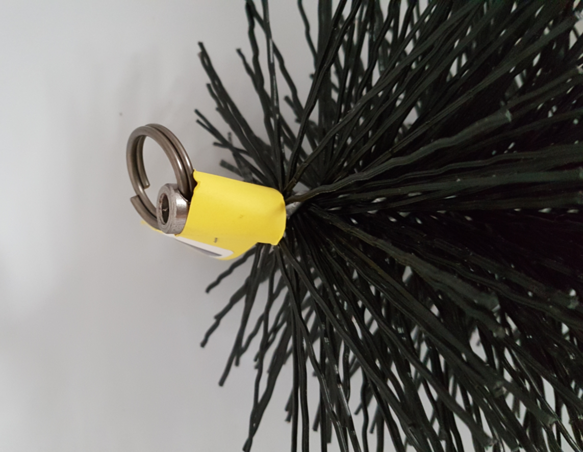 Pull-through Flue Cleaning Poly Brush Head