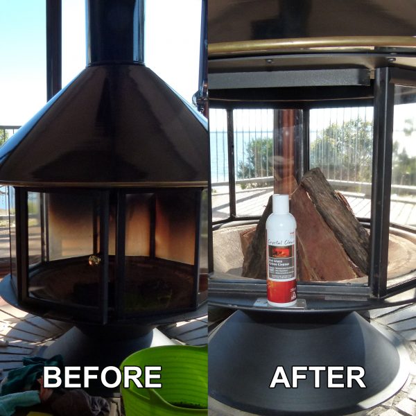 'Crystal Clear' Hot Glass Cleaner Wood Stove / Heater 200ml