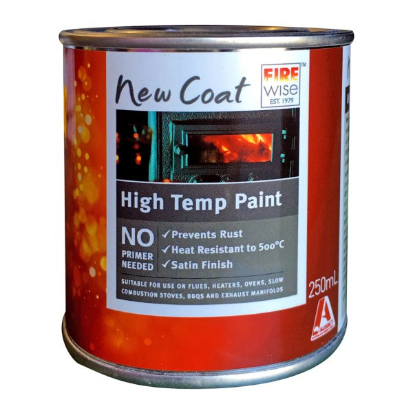 'New Coat' black paint High temp to 500 C