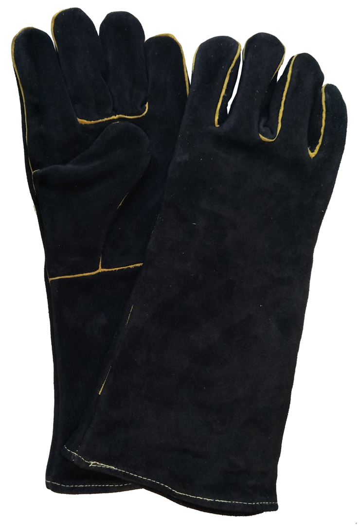 Pair of Leather Heat / Flame resistant Gauntlets / Gloves
