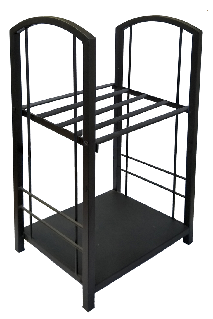 Heavy Duty Steel Fire Wood / Log Rack w 2 shelves