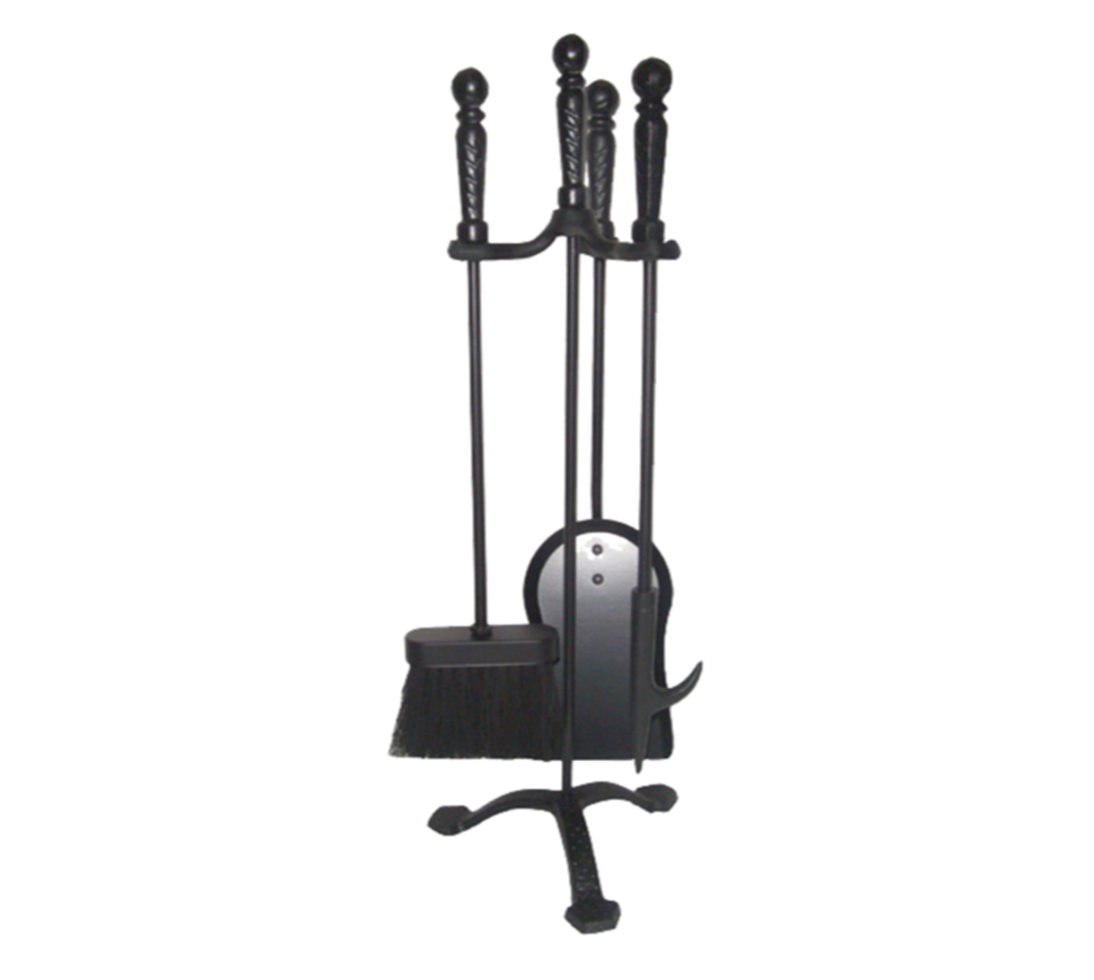 Black 3 Fire tool set with 56cm stand