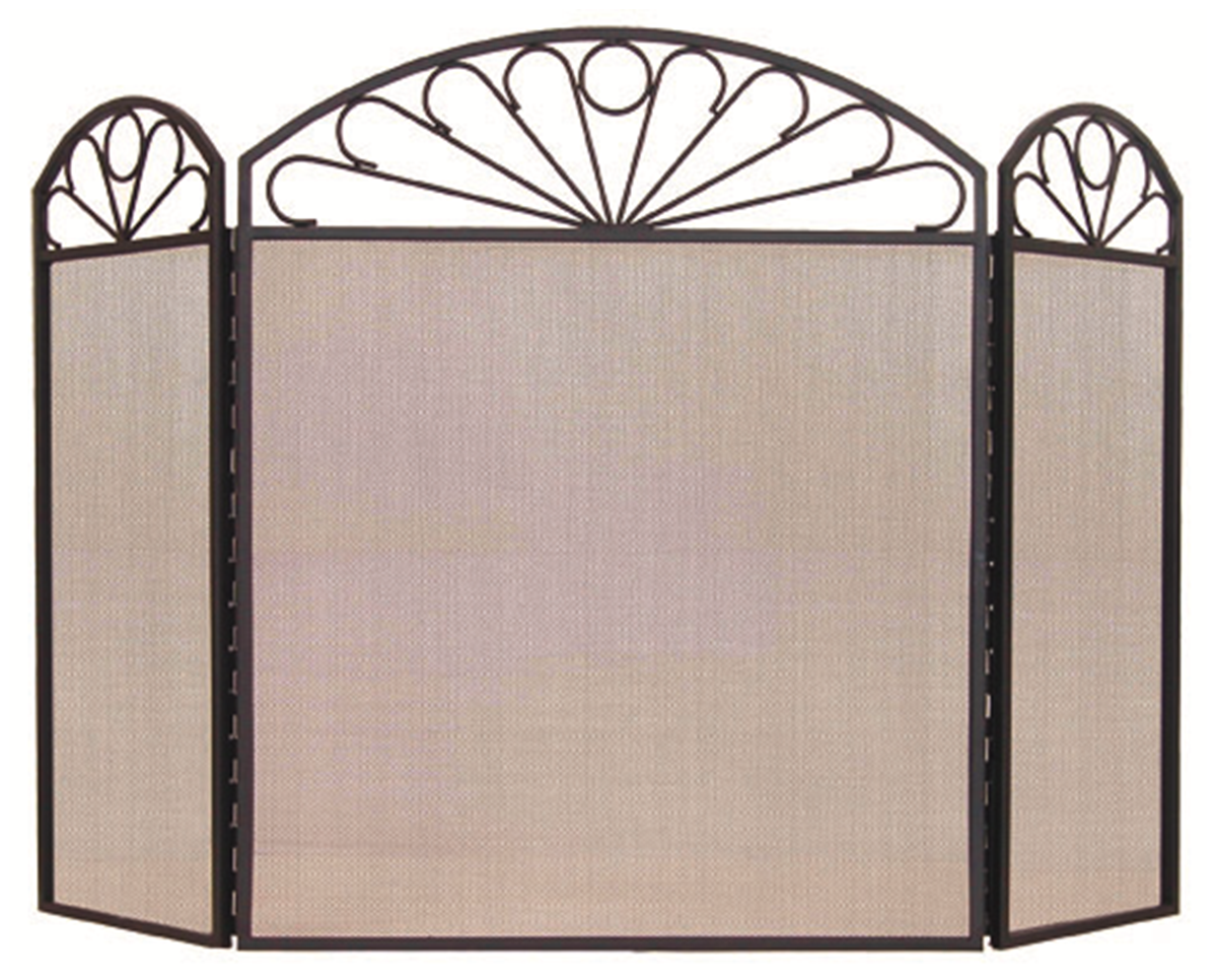 Art Deco style Steel Fire Screen