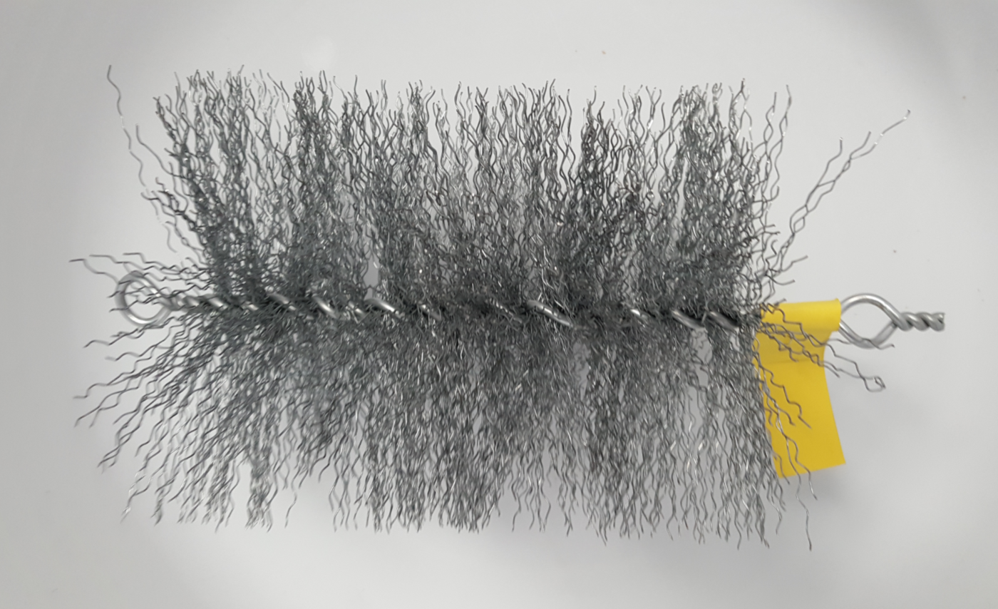 Pull-through Flue Cleaning Gal Crimp Brush Head