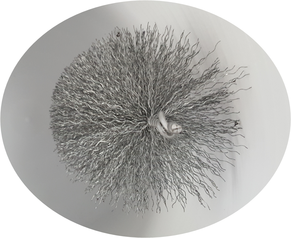 Pull-through Flue Cleaning Gal Crimp Brush Head