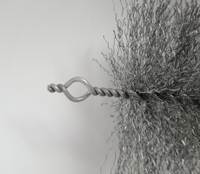 Pull-through Flue Cleaning Gal Crimp Brush Head