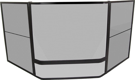 Corner Heater Child Guard / Safety Fence with gate & spark mesh