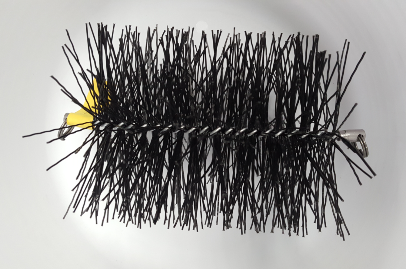 Pull-through Flue Cleaning Poly Brush Head
