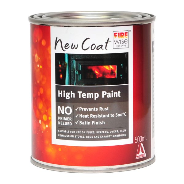 'New Coat' black paint High temp to 500 C