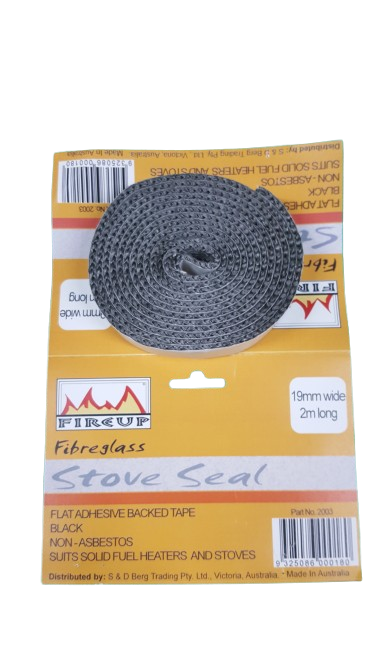 Adhesive-backed Fibreglass Tape for Wood Stoves / Heaters