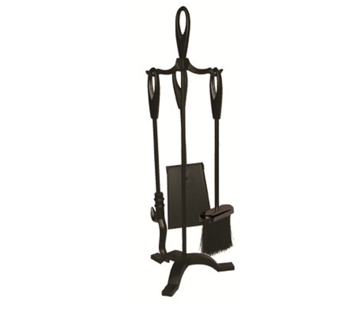 Black 3 Fire tool set w 60cm stand