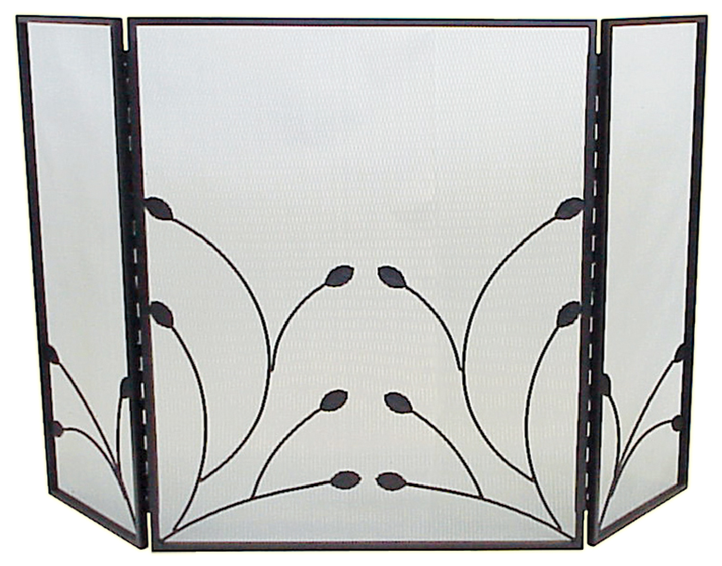 LEAF Patterned Steel Fire Screen