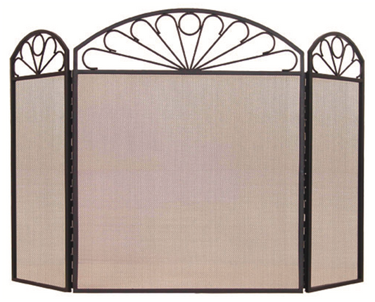 Art Deco style Steel Fire Screen