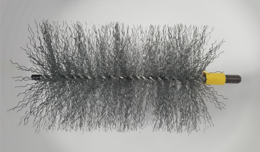 BSW Flue Cleaning Gal Crimp Brush Head w 1/2inch Whitworth fittings